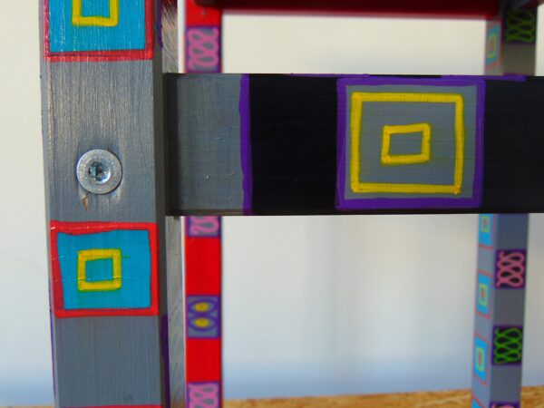 Hocker Bonita <br> H: 45 cm, B: 31 cm, T:31 cm <br>